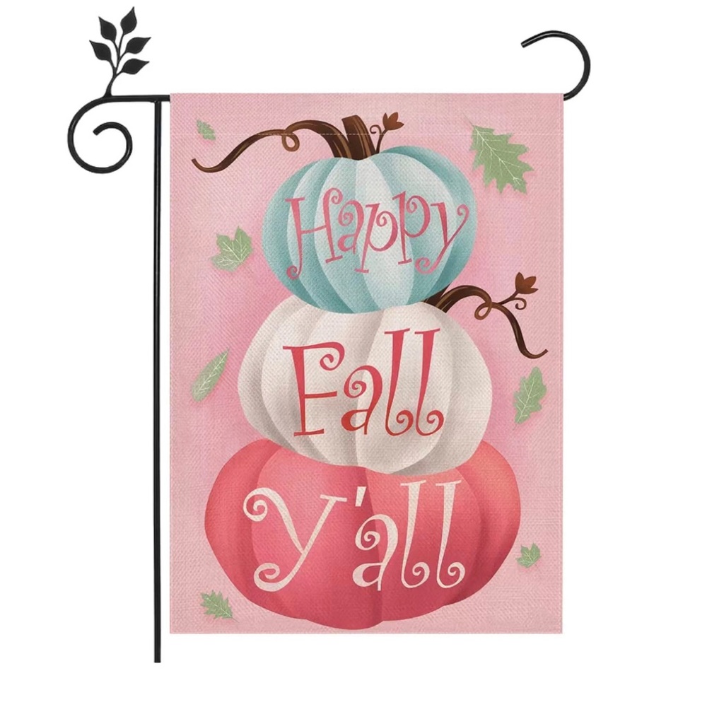 Happy Fall Pumpkin Garden Flag 12x18